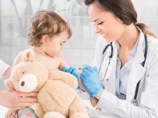 nurse with child