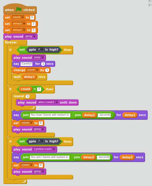 raspberry pi 4.1 scratch program