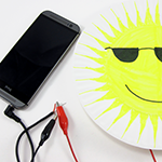 Example paper speakers made with paper plates and electronics parts