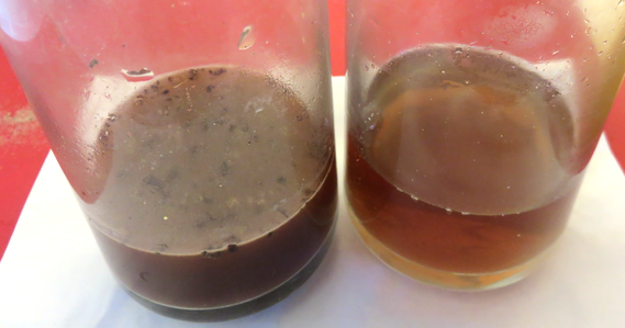 Two model reservoirs to explore aquifers and how water passes through different kinds of soil