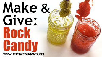 Make and Give STEM: Homemade rock candy on sticks