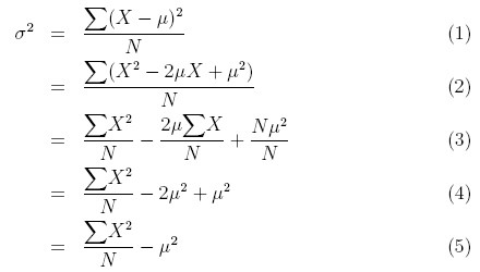 Variance equation deals