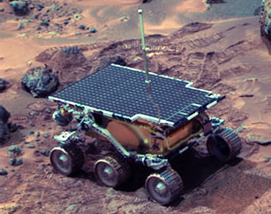  The Mars rover Sojourner.
 