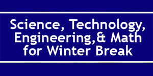 Fun Science Picks for Winter Break / STEM at Home