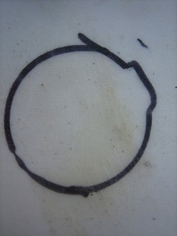 A black circle drawn on paper