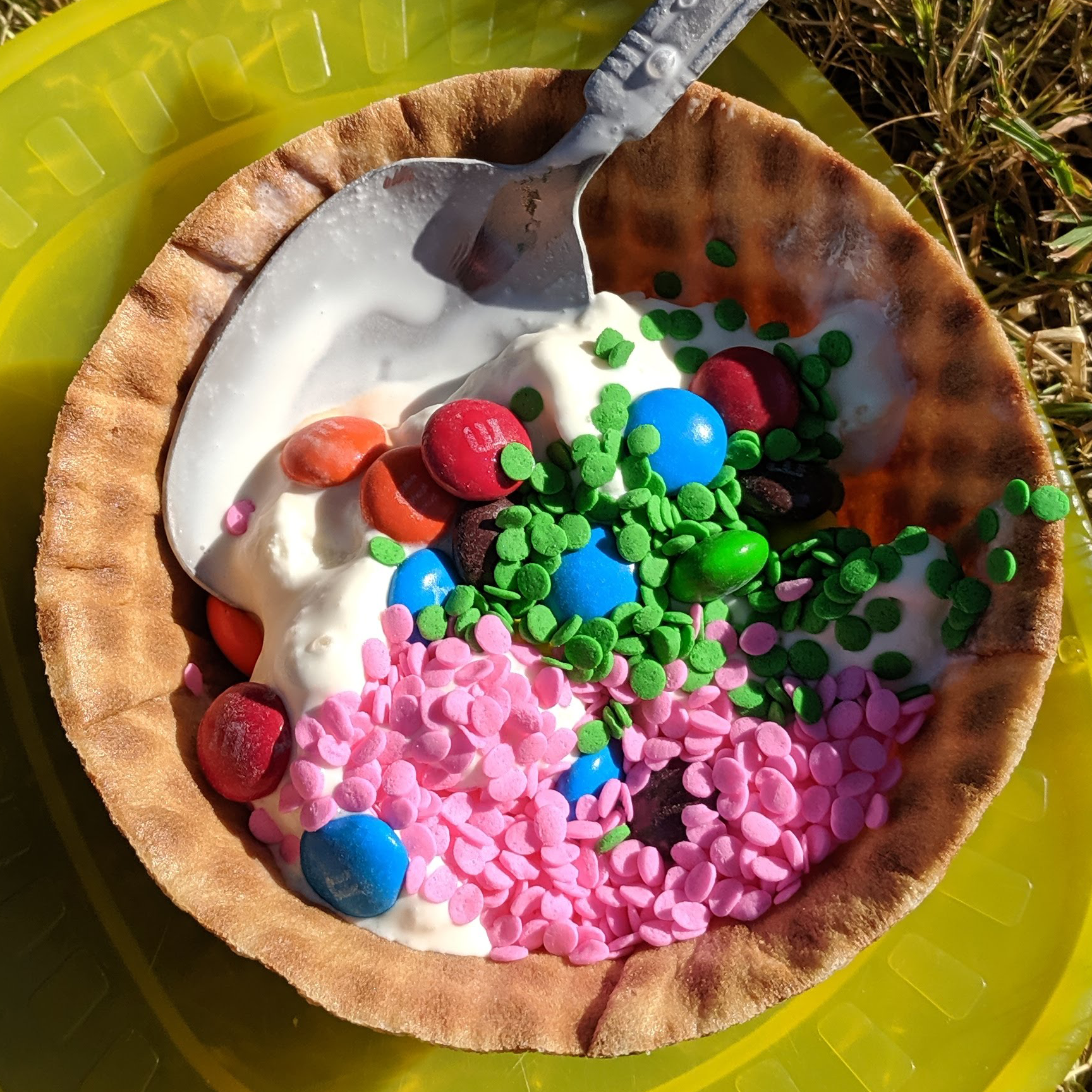 Bowl of homemade ice cream for National Ice Cream Month