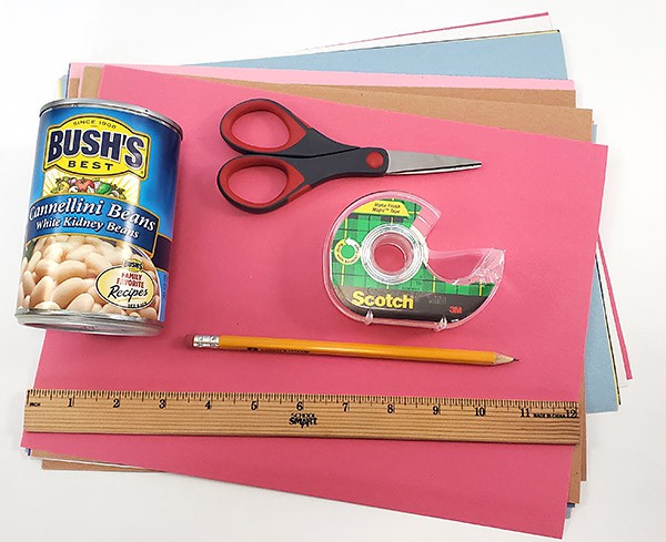 Materials needed for the 'Paper Tower Challenge' lesson plan.