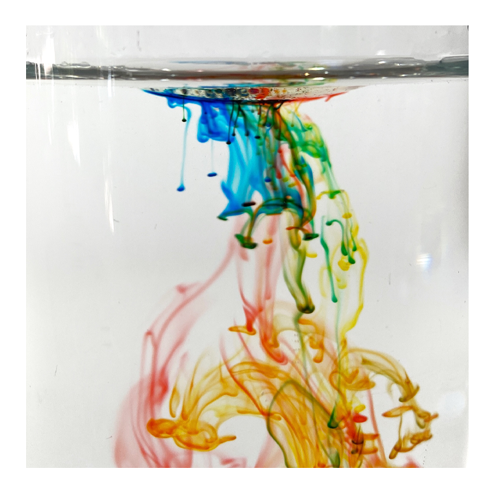 Underwater colorful fireworks from science experiment - Awesome Summer Science Experiments
