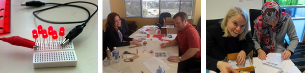 Symantec volunteers test science kits