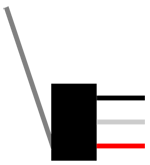 Breadboard diagram symbol for a lever switch