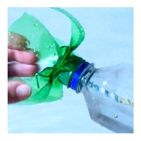Submarine made from a plastic bottle and rubber bands - Awesome Summer Science Experiments