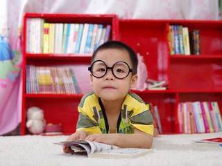 Kid with glasses