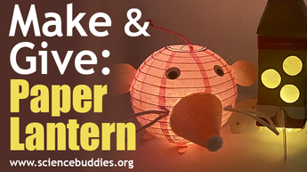 Make and Give STEM: paper lantern night light