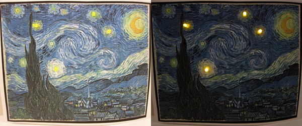 raspberry pi  starry night  painting