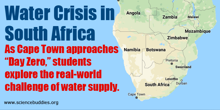 Map of the southern half of Africa