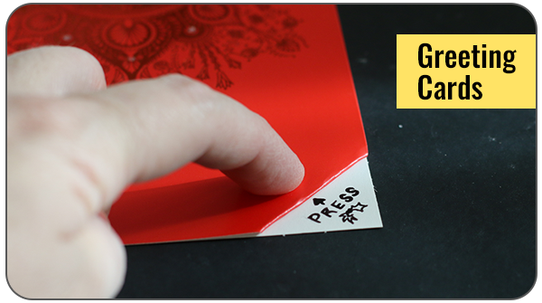 Greeting card paper circuit example