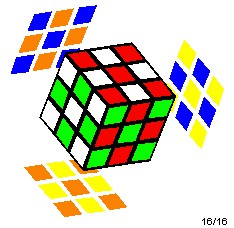 Rubik's Cube with a checkerboard pattern