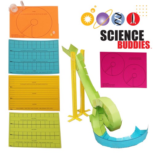 paper roller coaster kit from Home Science Tools 