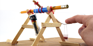 Mini Trebuchet Science / Family STEM Activity