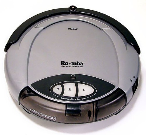  a Roomba robotic vacuum cleaner 