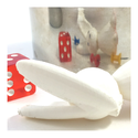 Toy rabbit and dice reflected in a curved mirror - Awesome Summer Science Experiments