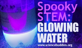 Halloween STEM / Glowing Water in black light