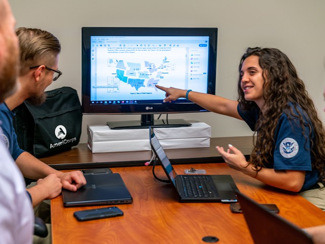 Americorps emergency management team