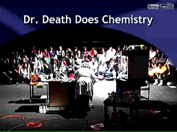 video of chemistry teacher who puts on chemistry shows for students