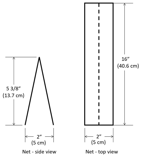volleyball net dimensions fluor challenge
