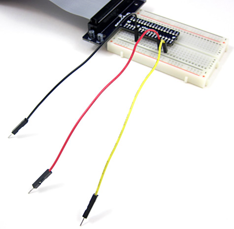 raspberry pi PIR breadboard jumpers photo