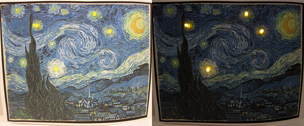 raspberry pi starry night painting