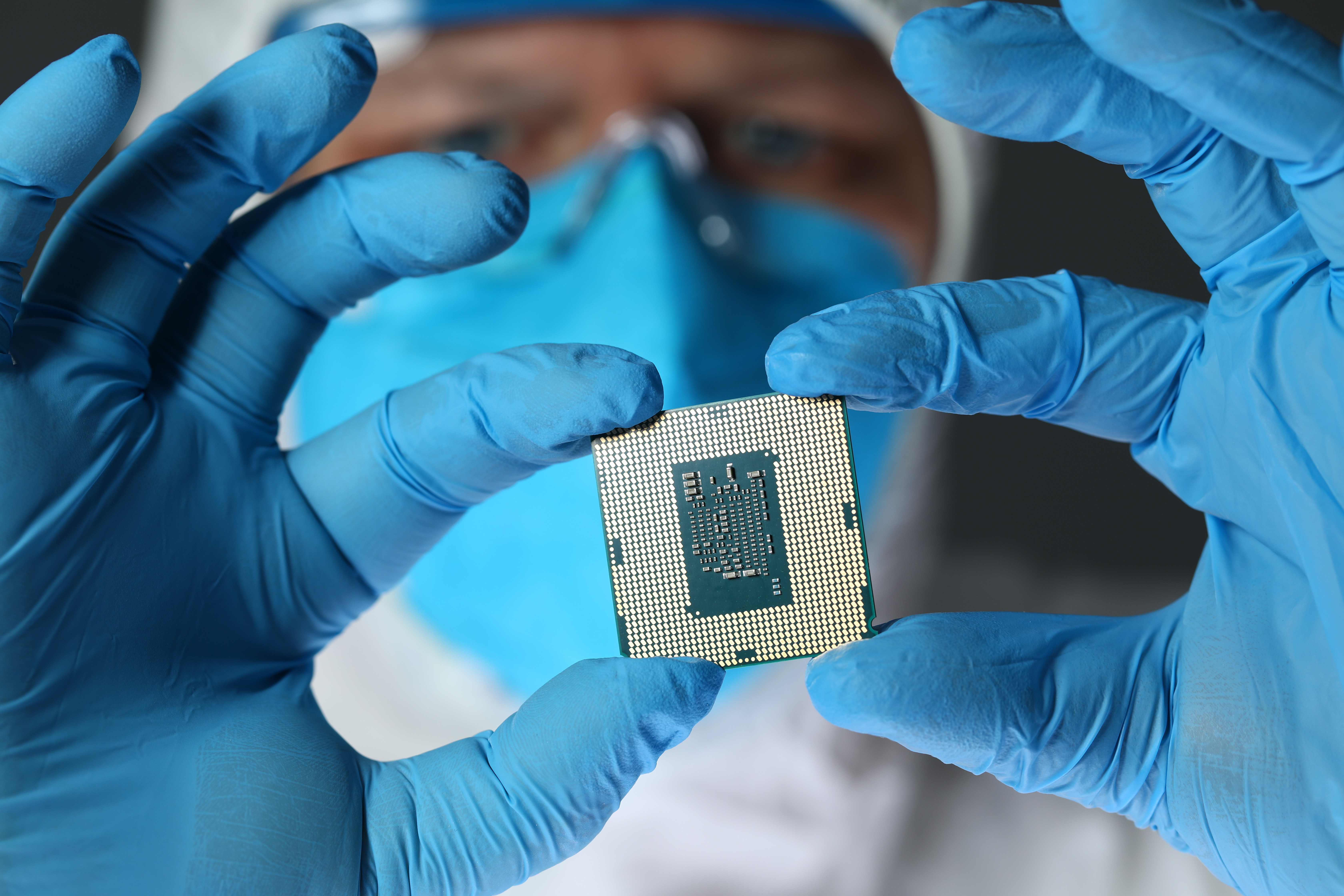 microsystems engineer testing MEMS devices
