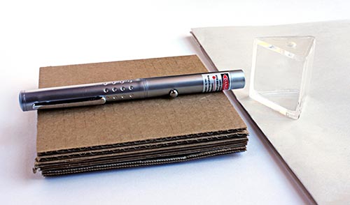 Sugar content laser pointer science project experimental setup
Physics science project