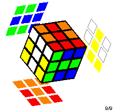 Rubik's Cube 'Six T's' pattern