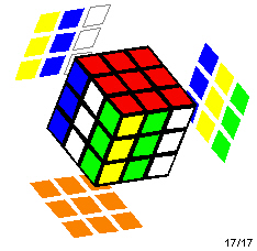 Rubik's Cube 'Stripes' pattern