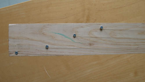Top screws are offset from each other