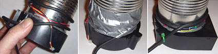 Electricity Electronics science project Wrap the cable around the can and secure it with duct tape.