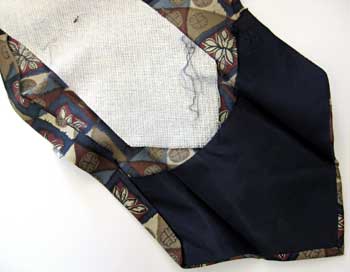 Chemistry science project Picture showing the white lining of a tie.