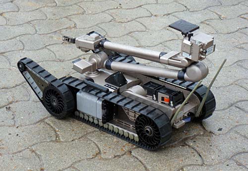 Robotics science project iRobot Packbot bomb disposal robot