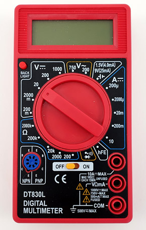 Multimeter Symbols Chart