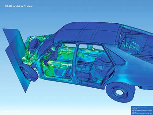 finite element analysis of front end car crash