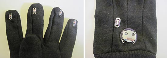 sewing LEDs- battery to an LED dance glove