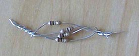 Resistors twisted