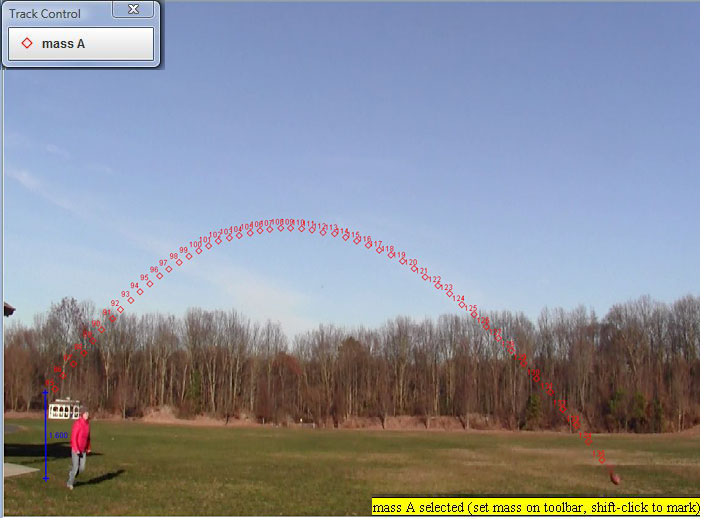 tracker projectile trajectory