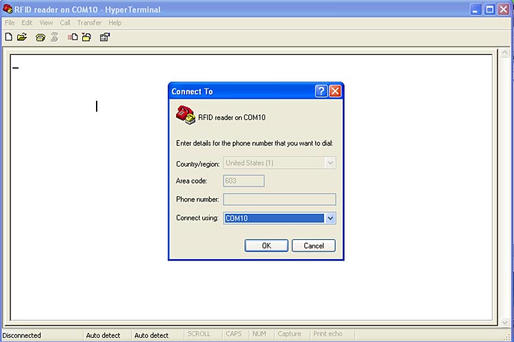 Included with some versions of Windows, Hyperterminal can display the data coming from the reader.
