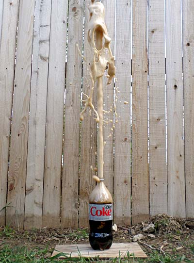 Diet Coca-Cola And Mentos Science Project