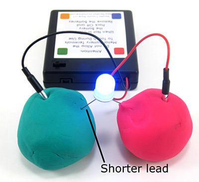 LED short lead negative connection