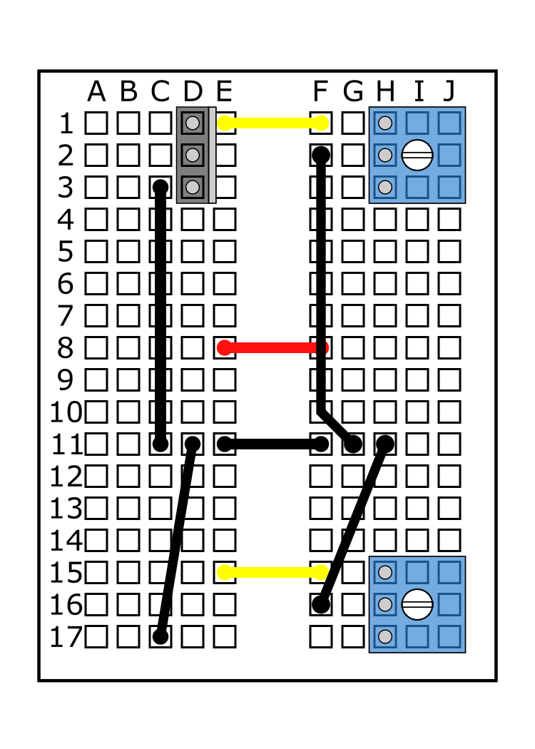 MOSFET into D1, D2, D3