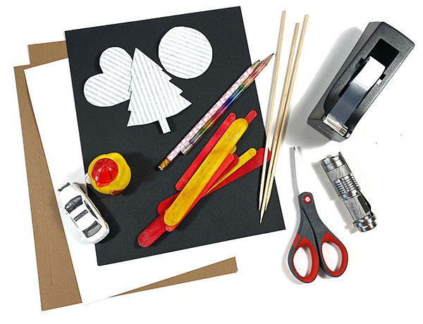 Materials needed for the 'Explore Shadows with aShadow Play' lesson.