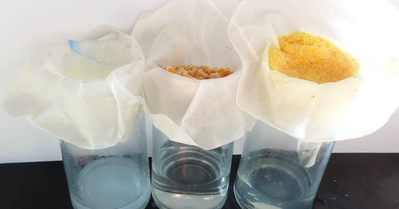 Three models to see how water seeps through different kinds of particles